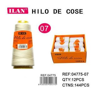 Filo da cucito Ilan 2750 M colore avorio per macchina da cucire e cucito a mano - Product Image 3