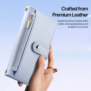 เคสโทรศัพท์แบบกระเป๋าสตางค์แม่เหล็ก 2-in-1 สำหรับ iPhone 17/18 ซีรีส์  วัสดุหนัง พร้อมช่องใส่บัตร และสายคล้องคอฟรี - Product Image 5