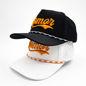 Custom Branding 5 Panel Solid Color <b>Waterproof</b> Golf Cap Embroidery Logo Low MOQ OEM Laser Perforated Breathable Quick Dry Headwe - Product Image 2