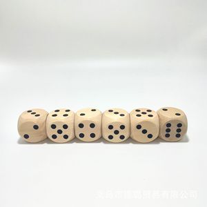 Dados de Madera de Alta Calidad para <span class=keywords><strong>Juegos</strong></span> de Rol, Juego de 7 Dados Poliédricos Multicolores de 6 Caras con Impresión de Puntos en las Esquinas, Personalización con Logotipo, Tablero de Juego en Blanco - Product Image 1