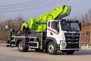 รถบรรทุกตงเฟิง 4x2 40 เมตร บูมยืดหดได้หลายส่วน แขนยืดหดได้ 360 องศา °   ตะกร้าหมุนสำหรับคน - Product Image 4