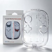 Étuis de protection magnétiques gauche et droit pour Joy-Con Switch 2, mini-contrôleurs NS2, boîte de rangement transparente en PC avec emplacements pour cartes de jeu