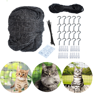 बिल्ली बाड़े शुद्ध बिल्ली सुरक्षा स्टील तार hdpe स्टेनलेस स्टील आउटडोर कस्टम काटने प्रसंस्करण सेवा <span class=keywords><strong>3</strong></span>-5 - Product Image 5