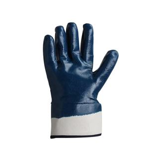 工業用青ニトリルゴムコーティング作業安全手袋男性用 - Product Image 1