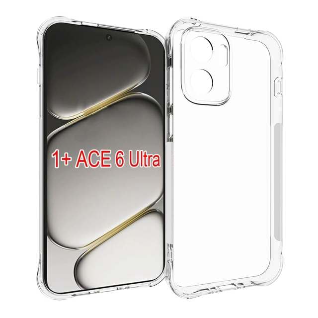 Phone Case Transparent Shockproof Tpu Case for OnePlus ACE 6 Ultra Back Cover Corners