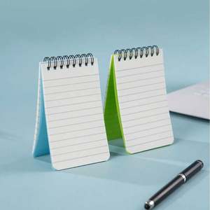 Custom A5 Size Waterproof Stone Paper Top Spiral Bound Memo Notebook PP Saddle Stitching Colored Notepads for Outdoor Office Use - Product Image 4