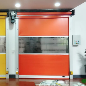 Tùy chỉnh đầy màu sắc nhanh chóng tự động con lăn Cửa Cửa tốc độ cao hội thảo cắt cửa vải PVC cuộn lên Cửa trong suốt - Product Image 3