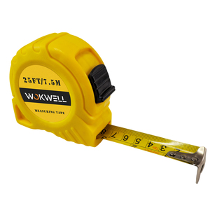 Haute qualité double système impérial métrique 3m 5m 7.5m plastique retour automatique haute visibilité boîtier serrure à glissière ruban à mesurer - Product Image 1