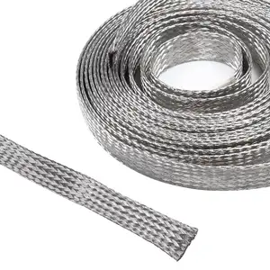 Electriduct Tinned Copper Metal Braid Sleeving Flexible Shielding Wire Mesh