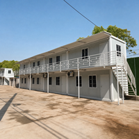 Cette maison préfabriquée modulaire en conteneur présente une forte résistance au feu pour les bureaux d'ingénierie et les dortoirs du personnel.