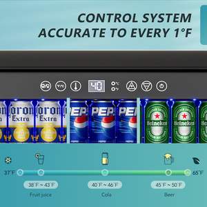 Refrigerador Portátil Eléctrico de 130L con Pantalla, con Cerradura y Llave para Habitación, Dormitorio, Hotel y Uso en Exteriores - Product Image 5