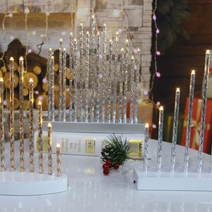 Offre Spéciale : Guirlande Lumineuse LED 17L Blanc Chaud en Plastique Argenté, Effet Bougies pour Décorations de Noël à Domicile - Product Image 4