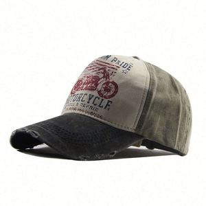 Casquette de baseball personnalisable unisexe en toile vieillie avec logo brodé 3D, 6 panneaux, polyester/coton, fermeture à boucle métallique - Product Image 3