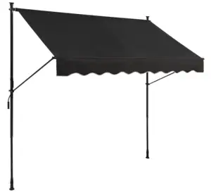 Toldo retráctil Toldo de patio con manivela manual Refugio parasol de balcón plegable <span class=keywords><strong>para</strong></span> porche de cubierta - Product Image 1