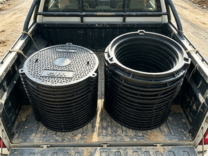 Tapa de alcantarilla hermética de 550 mm, cubierta de tanque de agua, tapa compuesta para estaciones de bombeo y <span class=keywords><strong>fosas</strong></span> sépticas, fabricante SMC China - Product Image 3