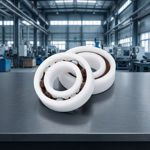 Ceramic <b>Ball</b> Bearings ZrO Open Design White Outer <b>Ring</b> 607 P0 Precision 12mm Inner Diameter - Product Image 1