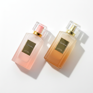 Botellas de Perfume Vacías Cuadradas de Vidrio Esmerilado Reciclable Ecológico de Lujo Personalizadas de 30 ml, 50 ml y 100 ml con Color Degradado y Bomba a Prueba de Fugas - Product Image 2