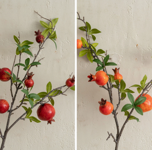 Ramas de <span class=keywords><strong>Granada</strong></span> Artificiales Estilo Salvaje, Tallos de Fruta Roja Falsos para Decoración de Mesa en el Hogar, Bodas y Fiestas - Product Image 5