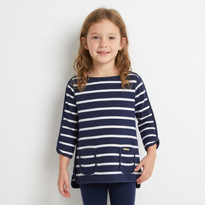 Vêtements pour filles à rayures tricotées durables ODM pour enfants de 6 à 7 ans - Product Image 1