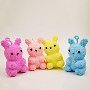 Custom Multicolor Rose Rabbit Valentine TPR Material Soft <b>Squishy</b> Stress Relief Toy for Unisex 5 to 7 Years - Product Image 4