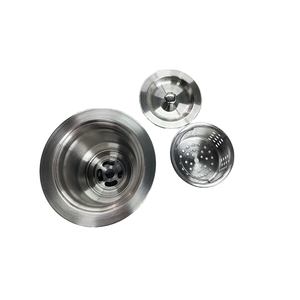 Acier inoxydable 304 Accessoires d'évier de cuisine modernes Finition brossée chromée Filtre de vidange des déchets Filtre à <span class=keywords><strong>queue</strong></span> de tuyau - Product Image 2