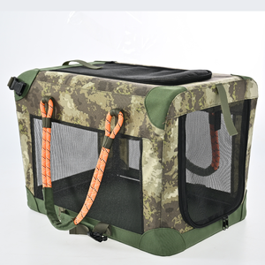 Tas Jinjing Anjing Kamuflase Grosir, Tas Perjalanan Hewan Peliharaan Bahan Oxford Heavy Duty, Gaya Taktis, Multi-Ukuran, OEM/ODM - Product Image 6