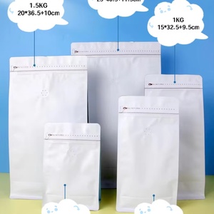 En Stock, Bolsa de Café con Fondo Plano y Válvula, con Cierre, de Gran Capacidad (125g, 250g, 1kg), para Granos de Café, Personalizable con Logotipo - Product Image 2