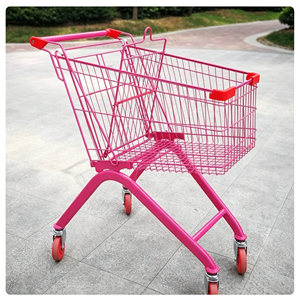 Large <b>Rolling</b> Supermarket <b>Cart</b> 340L Heavy Duty Wire Mesh Silent Swivel Caster Grocery Store Trolley Retail Use Use Set Kit - Product Image 2