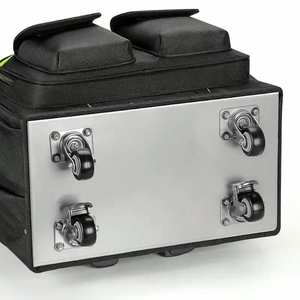 Boîte à outils robuste à grande capacité avec tige de traction, en tissu Oxford, spéciale réparation, étanche, sac à outils pour électricien avec roues - Product Image 4