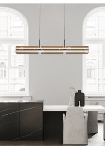 2026新款现代简约奢华优雅餐桌和大厅灯 - 线性长条形餐桌吊灯 - Product Image 3