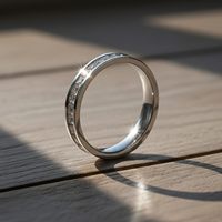 Ensemble de bagues de mariage assorties pour couple, plaqué or, en acier inoxydable, avec motif cœur, demi-éternité, empilables, fines, serties de zircon cubique, cadeau