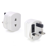 Adaptateur de prise EU à trois broches vers UK, pour rasoir, brosse à dents, convertisseur de prise de courant