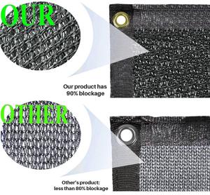 Red de sombra de bloqueo UV <span class=keywords><strong>3</strong></span>*50m para exteriores, venta superior, Material HDPE, tela de protección solar para Camping, invernadero, agricultura - Product Image 3