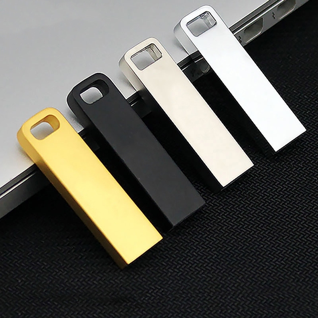 Metal USB Flash Drive Flash Memory Stick 128gb Waterproof Pen Drive 16GB Usb Disk 64gb Thumbdrive 4GB 8GB Usb Flash Drive Disk