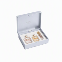 Ensemble de parfums personnalisés de 10 ml, flacon roll-on, fermeture magnétique, matériaux recyclés, doublure en éponge, logo personnalisé, vernissage, dossiers