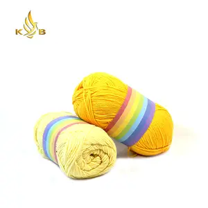 One Roll Of Yarn For Crocheting 100g Ball Milk Cotton Blends Soft