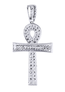 Collier pendentif en diamant brillant cultivé en laboratoire VS1 VS2, plaqué or blanc 14 carats, certifié GIA, personnalisé, unisexe - Product Image 3