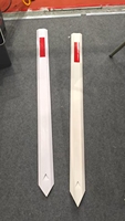 Poste Delimitador de Carretera de PVC Flexible, Poste Reflectante para Demarcación Vial, Poste Guía para Borde de Carretera, Poste Delimitador Desmontable para Carreteras