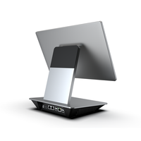 Sistema POS Todo en Uno ZOLON WS16 con Windows 11, Intel i5, Pantalla Táctil FHD G+G de 15.6 Pulgadas, 8GB, SSD de 128GB, Wi-Fi 6, Caja Registradora para Comercio Minorista y Restaurantes