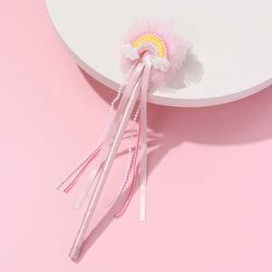 Varita Mágica Brillante de Arcoíris y Estrellas para Niñas, Ideal para Disfraces de Hadas y Unicornios en Fiestas y Festivales - Product Image 4