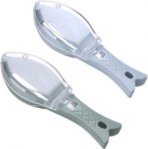 Ustensiles de cuisine : Écailleur de poisson avec manche en plastique, grattoir et éplucheur pour le nettoyage du poisson - Product Image 1