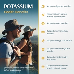 Suplemento de Potasio con Etiqueta Personalizada, Apoyo a la Salud Inmunológica para Adultos, 120 Cápsulas, Extractos Vegetales de Potasio - Product Image 5