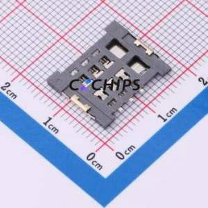 SIM-302A SIM Card Connector SMD Connector Plug-In Type Mini SIM Card Card Holder 1.5mm - Product Image 2