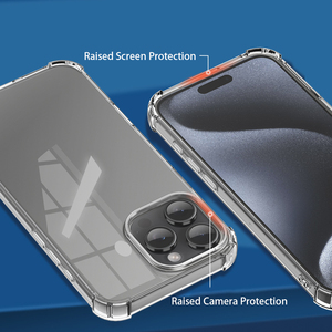 Bán Buôn Tinh Thể Trong Suốt Rõ Ràng Mềm <span class=keywords><strong>TPU</strong></span> Bumper Điện Thoại Chống Sốc Trường Hợp Đối Với iPhone 16 15 14 13 12 11 Pro Max - Product Image 6