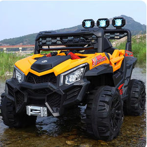 Детский электромобиль 2025 года, бело-оранжевый, с функцией воспроизведения музыки, 4-местный, с USB-зарядкой, на аккумуляторе, для детей <span class=keywords><strong>2</strong></span>-12 лет, пластиковые колеса - Product Image 3