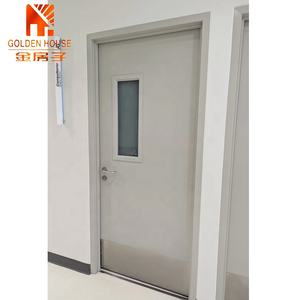 Porte en métal creux à 2 panneaux de taille standard américaine, homologuée <span class=keywords><strong>WH</strong></span>, porte en acier ignifugée pour hôtel - Product Image 2