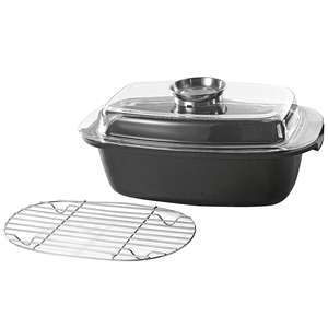 KARL krüger aromabräter potsdam MIT glasdeckel und aromaknopf 6 L 33cm - Product Image 1