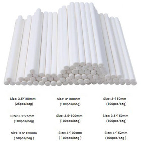 Hot Bán 100Pcs Thân Thiện Với Môi Rắn Giấy Lollipop Stick Bánh <span class=keywords><strong>Pop</strong></span> Sucker <span class=keywords><strong>Sticks</strong></span> Đối Với Sô Cô La Đường Kẹo Lollypop DIY Khuôn - Product Image 4