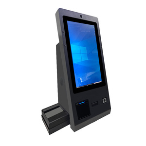 호텔 체크인 용 OCR 여권 스캐너 및 NFC 카드 리더 셀프 서비스 기계가 장착 된 24 인치 터치 스크린 키오스크 - Product Image 2