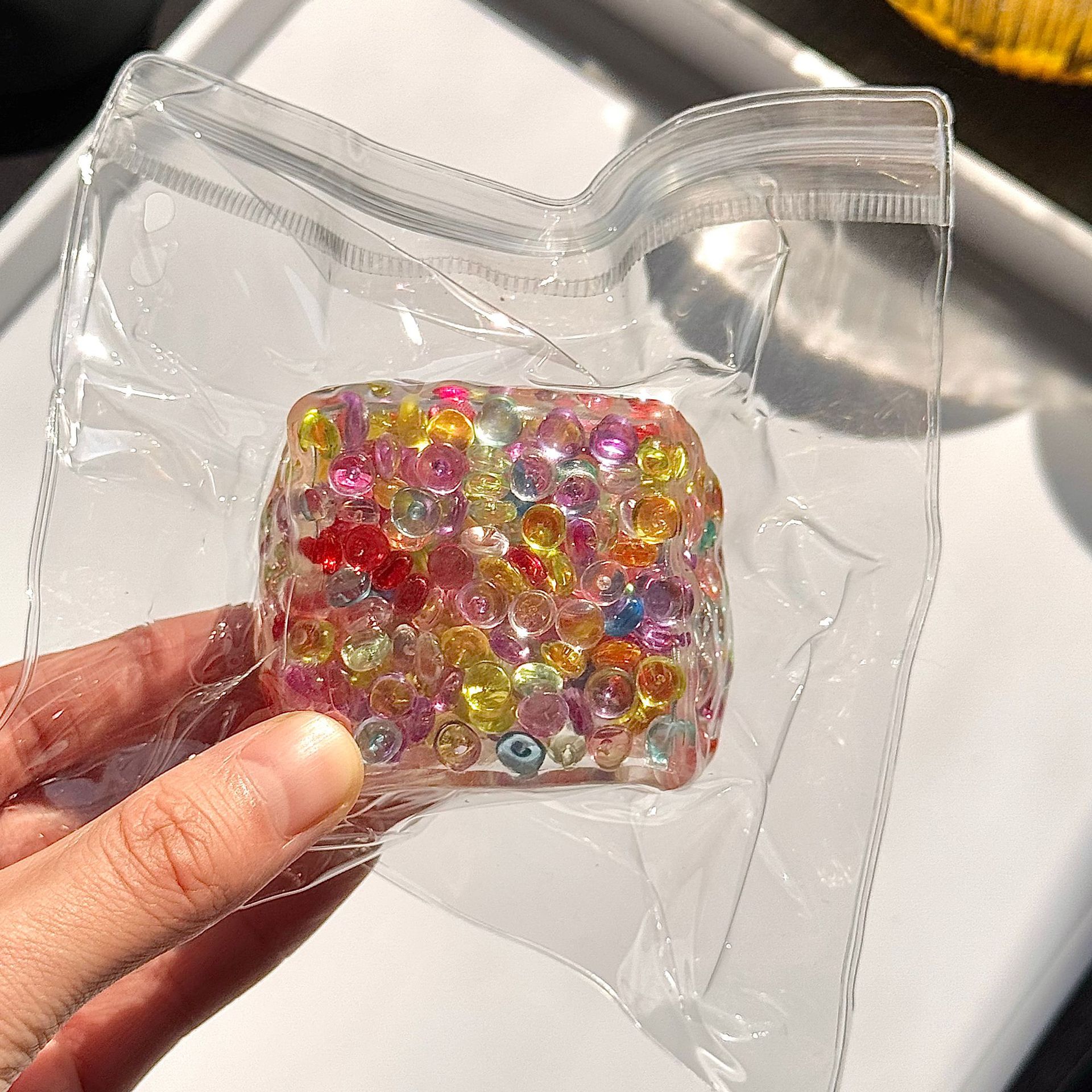 20562-บล็อกเสียงคริสตัลน้ำแข็งหลากสี